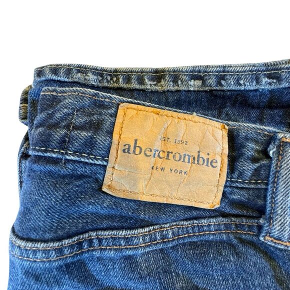 Abercrombie & Fitch Sz 12 Baxter Jeans Low Rise Bootcut Streetwear Western Y2K - Picture 13 of 16